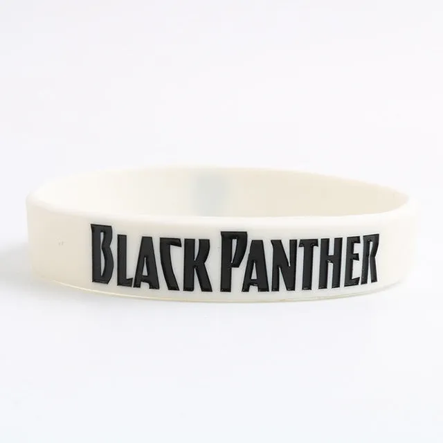 1 PC Black Panther Silicone Wristband For Fans