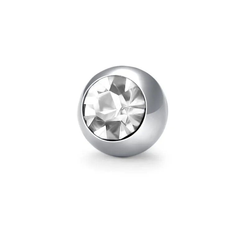 14G 5MM 8MM Inlaid Cubic Zirconia Replacement Ball Muti-Color Available