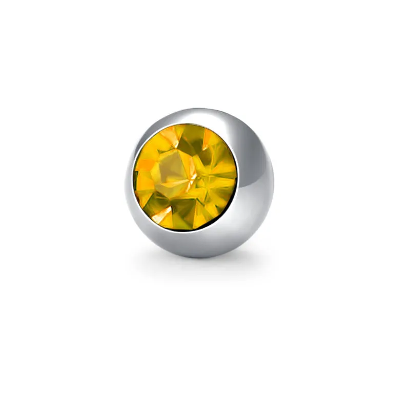 14G 5MM 8MM Inlaid Cubic Zirconia Replacement Ball Muti-Color Available