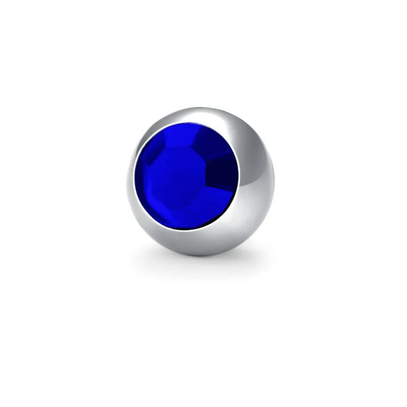 14G 5MM 8MM Inlaid Cubic Zirconia Replacement Ball Muti-Color Available