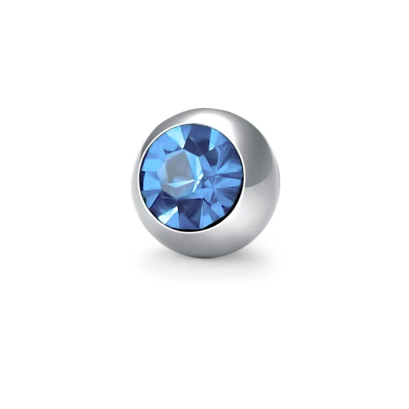 14G 5MM 8MM Inlaid Cubic Zirconia Replacement Ball Muti-Color Available