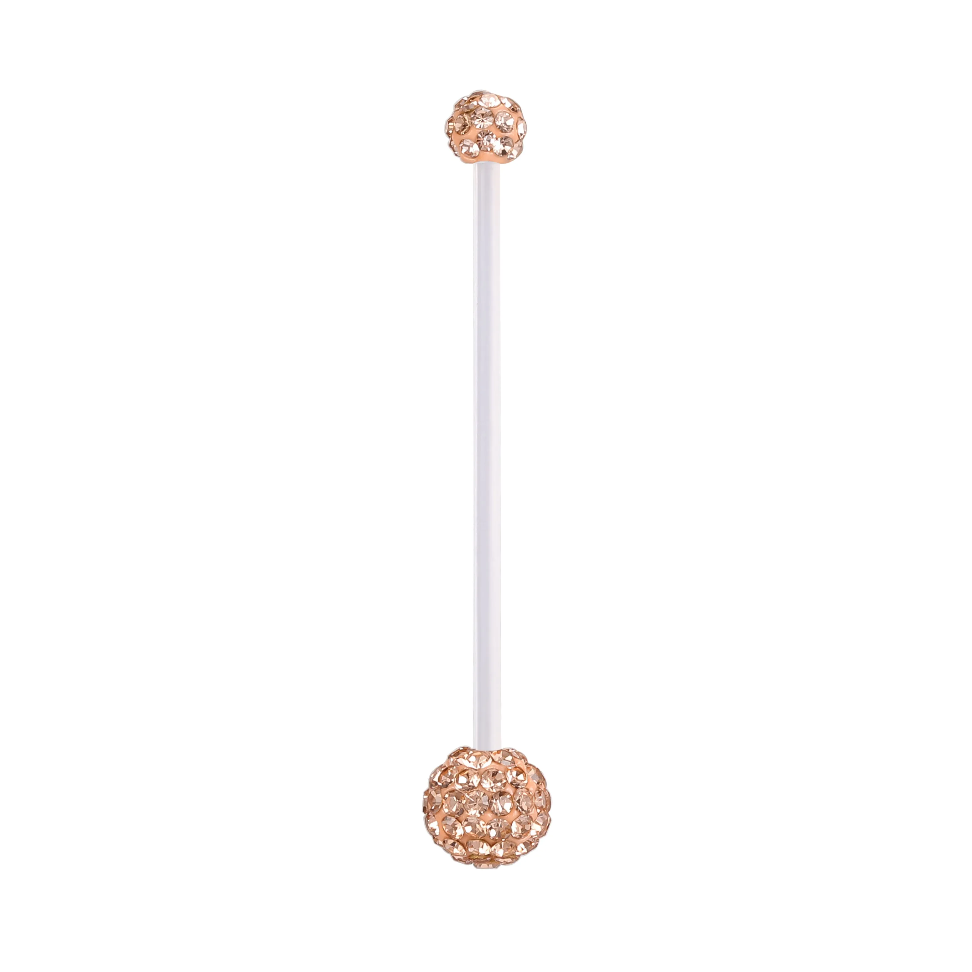 14g Pregnant Belly Button Rings Crystal Ball Navel Piercing Jewelry