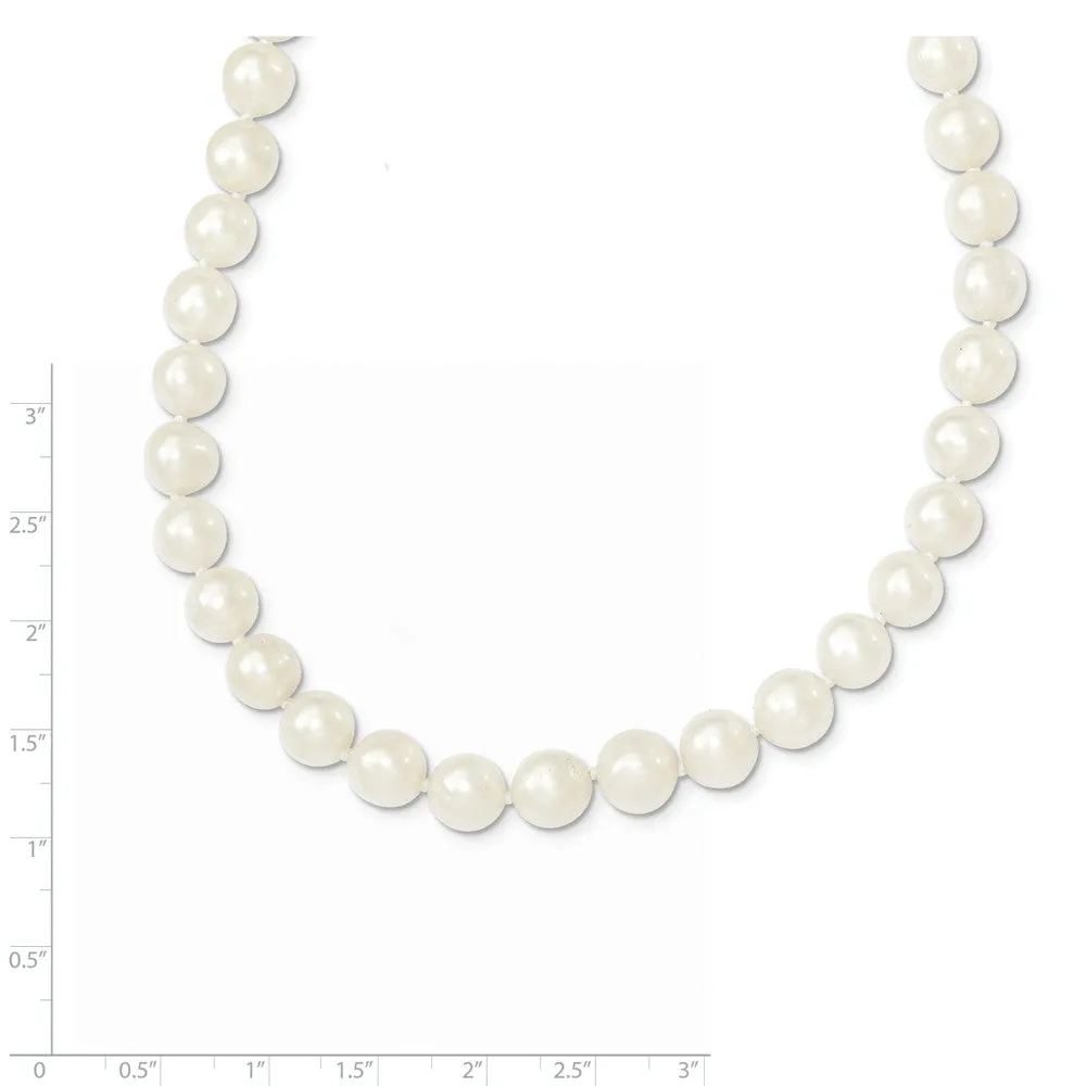 14K Gold Freshwater Pearl Necklace with Graduated Elegance 18 Inch