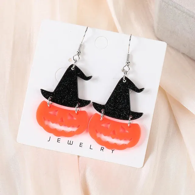 1Pair Halloween Dangle Earrings