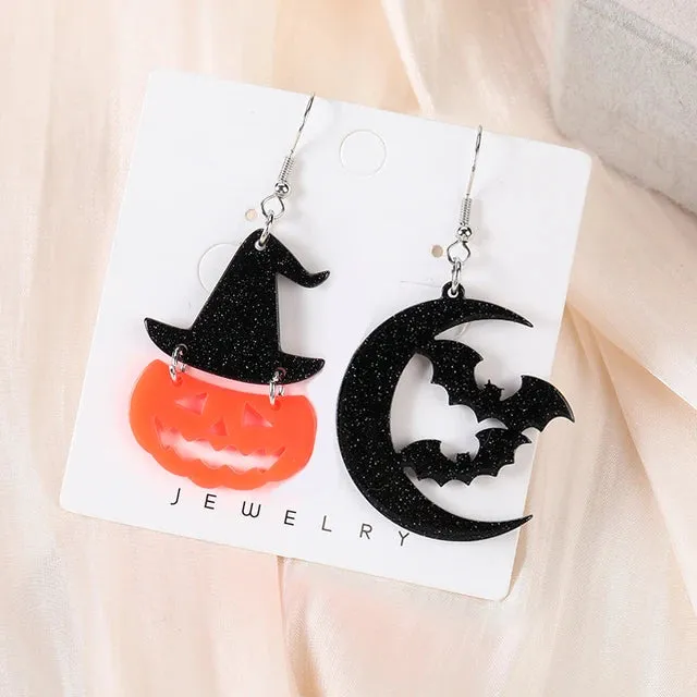 1Pair Halloween Dangle Earrings