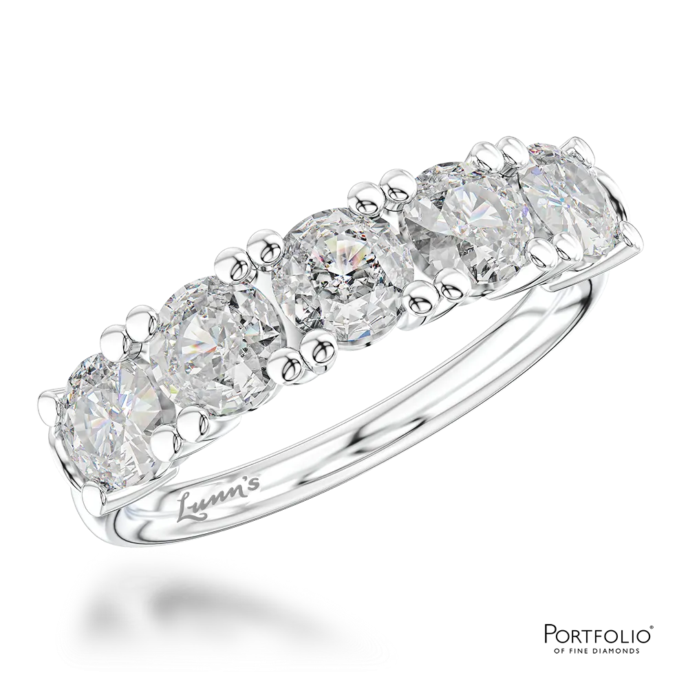 2.50ct E SI1 Diamond Platinum Wedding Ring