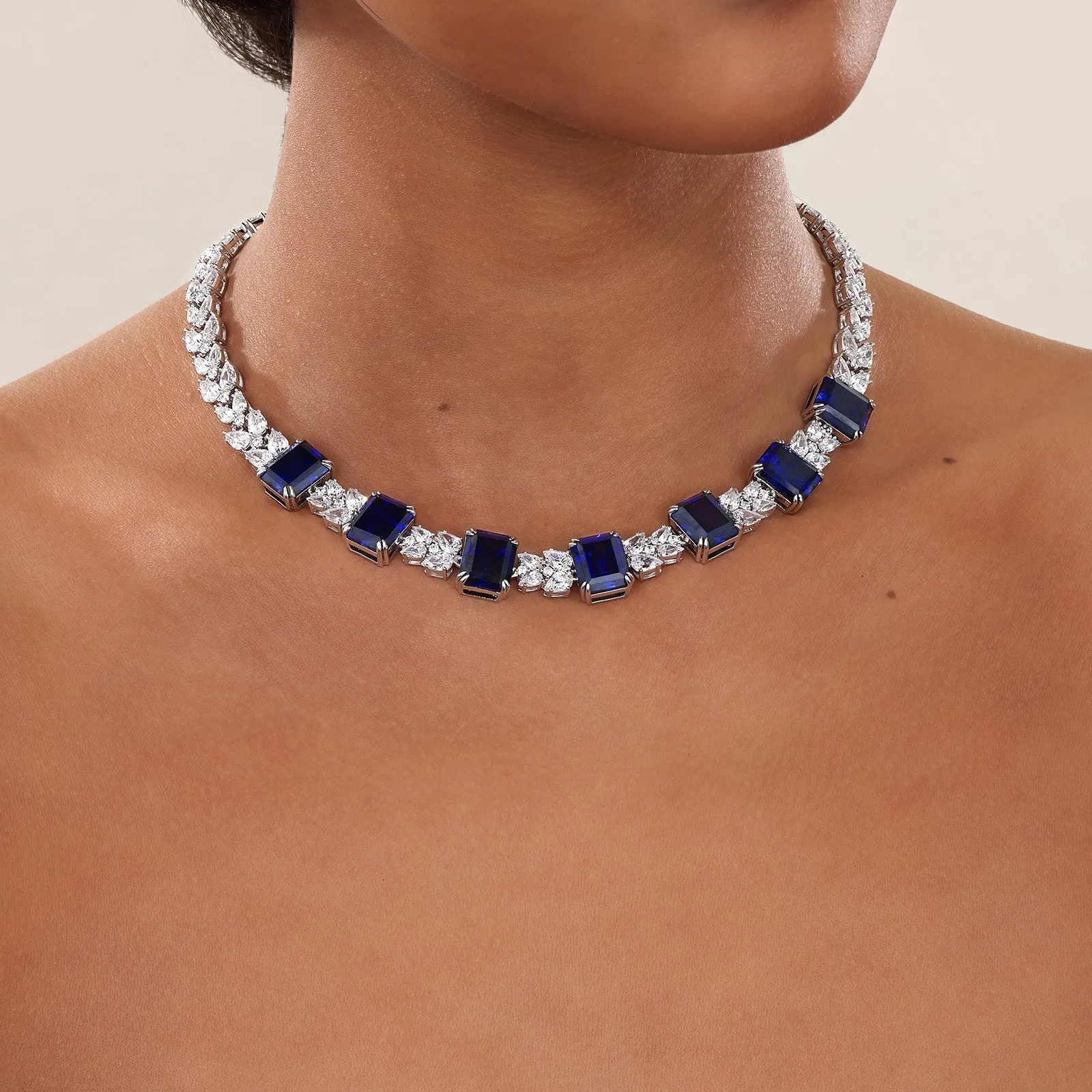 60.89 CTW Regal Choker Necklace