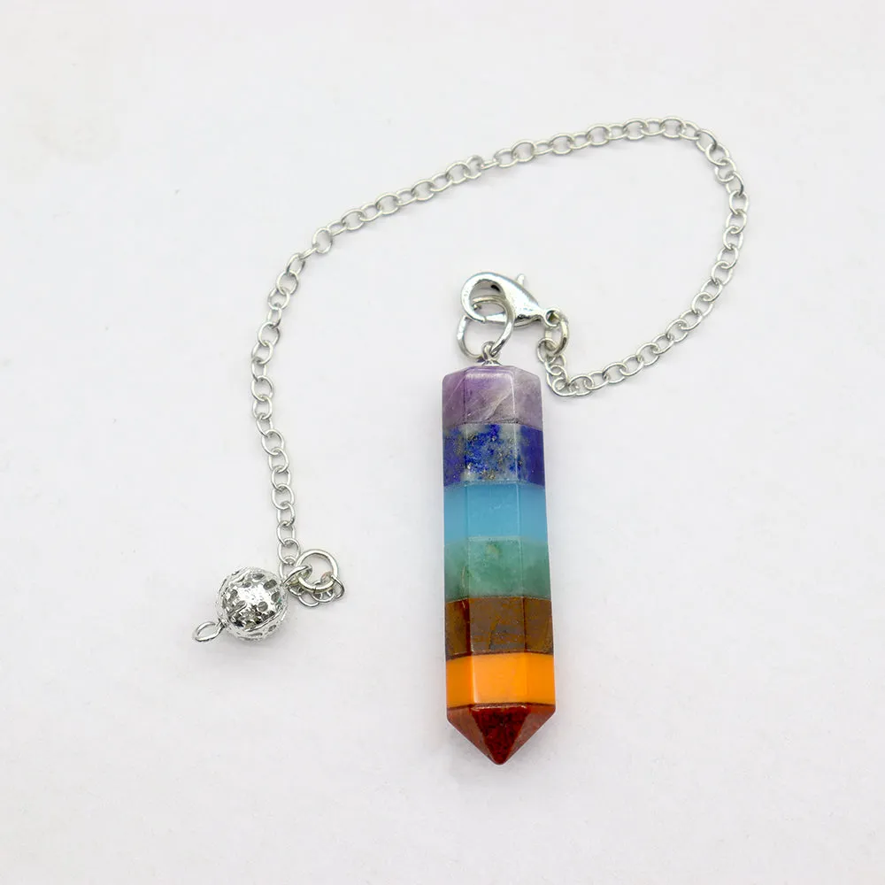 7 Chakra Energy Healing Crystal Pendulum