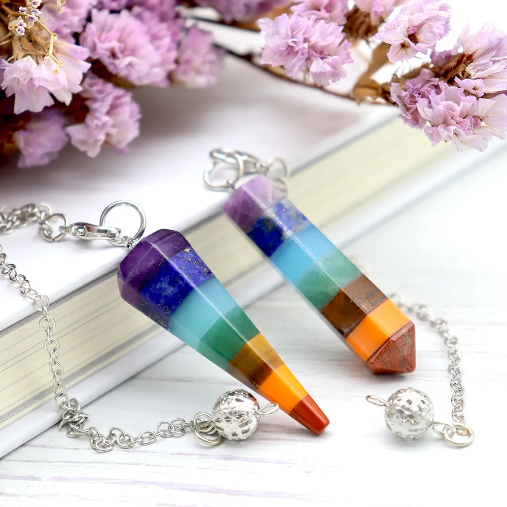 7 Chakra Energy Healing Crystal Pendulum