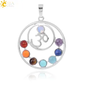 7 Chakras Stones Pendant