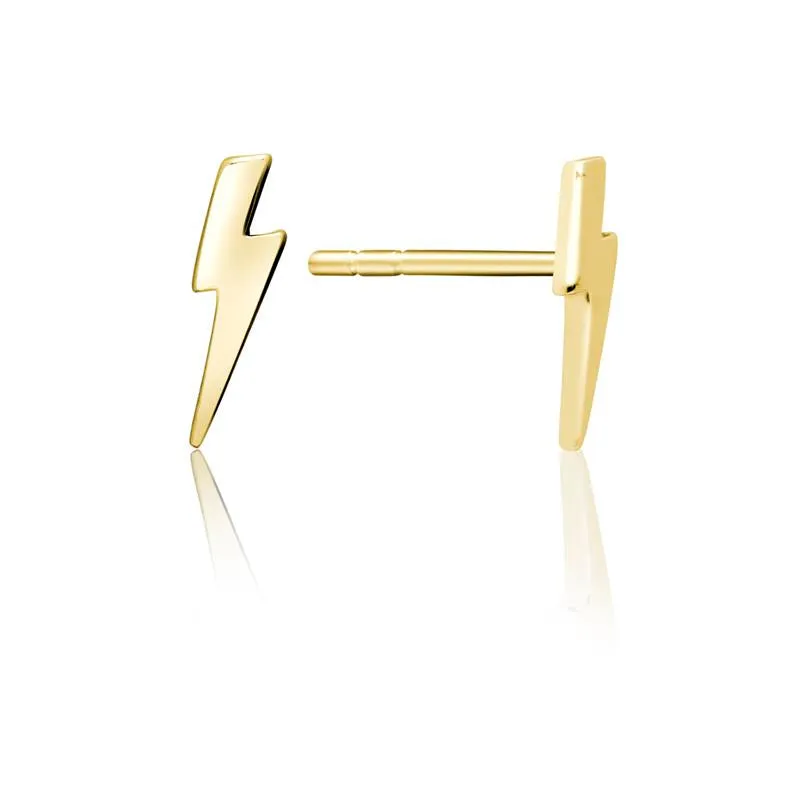 Achara Lightning Bolt Stud Earrings