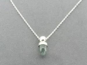acorn pendant necklace - prehnite