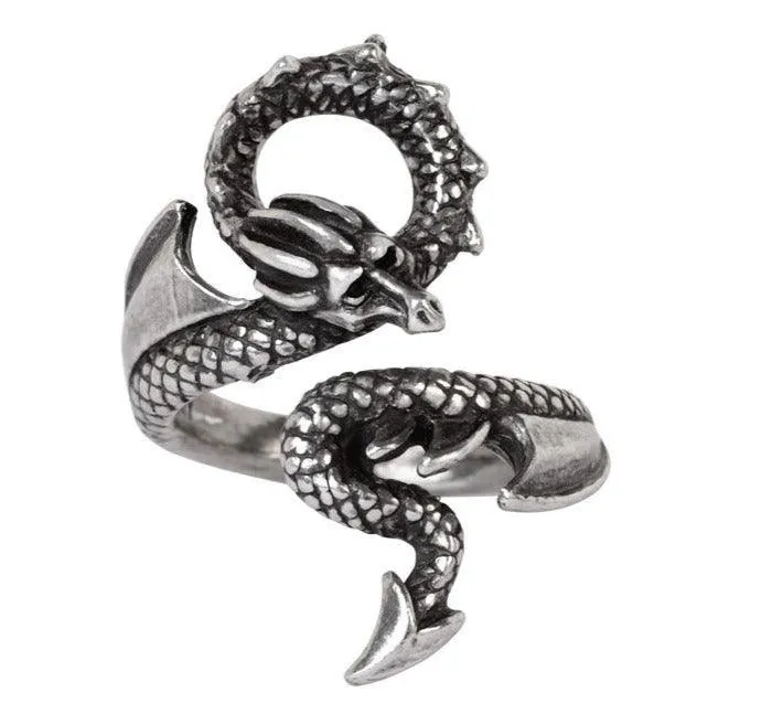 Alchemy Gothic Dragons Lure Ring
