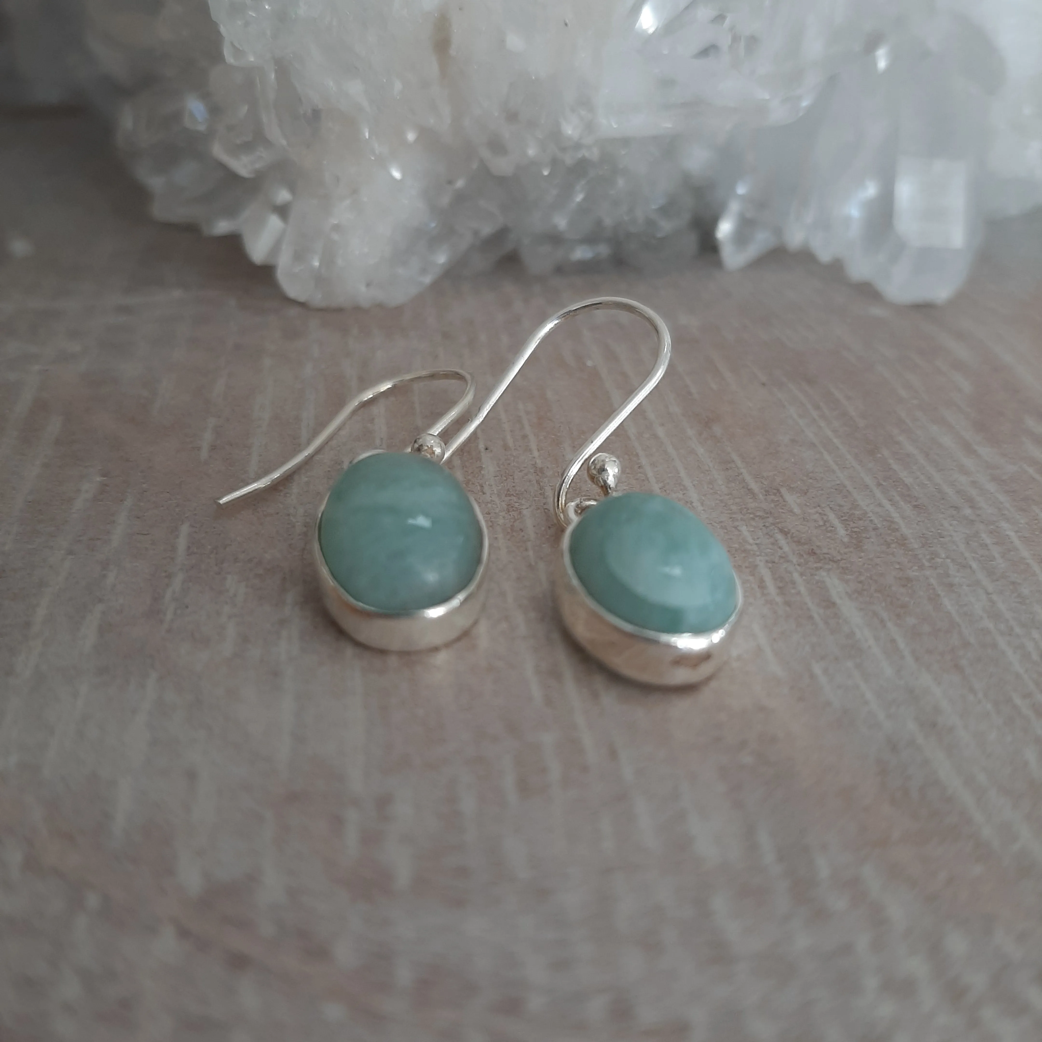 Amazonite Oval Earrings