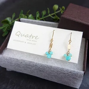 Amazonite Pierced earrings maru
