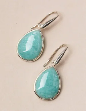 Amazonite Teardrop Earring