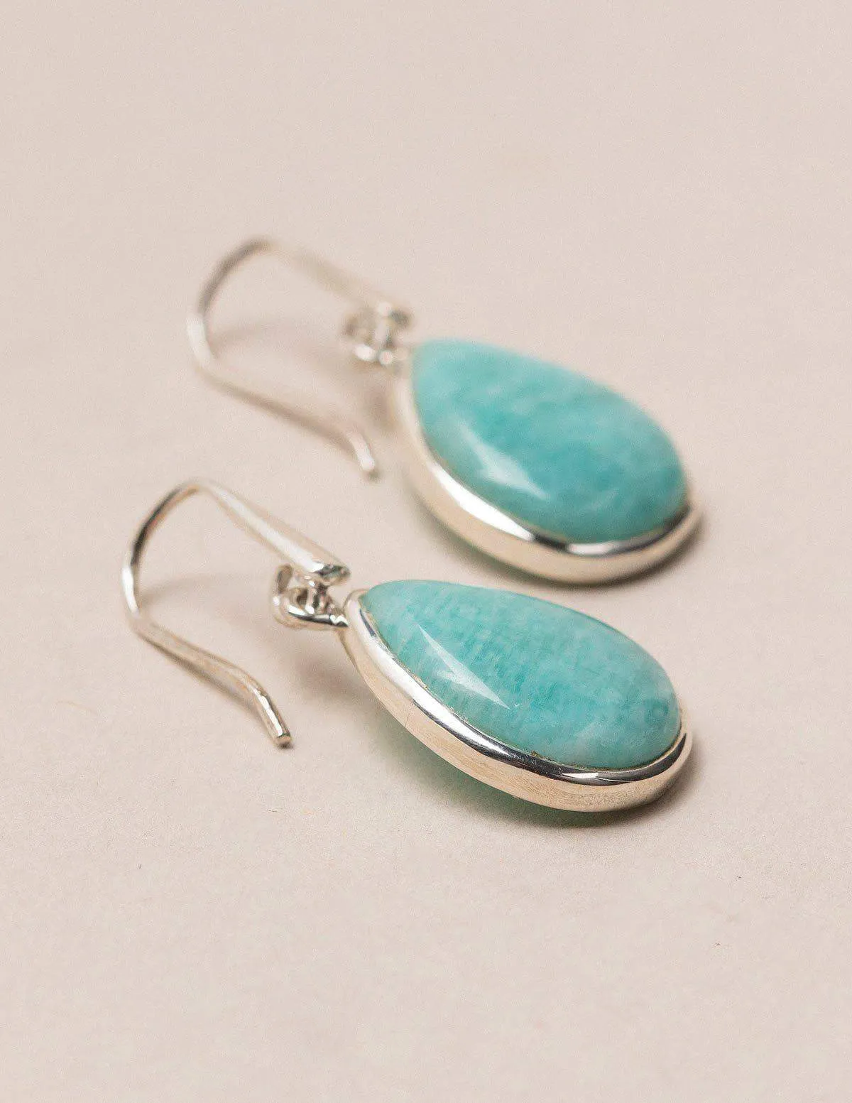 Amazonite Teardrop Earring