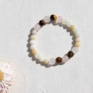 Amazonite, Tiger's Eye   Rose Quartz Bracelet | Balance   Protection
