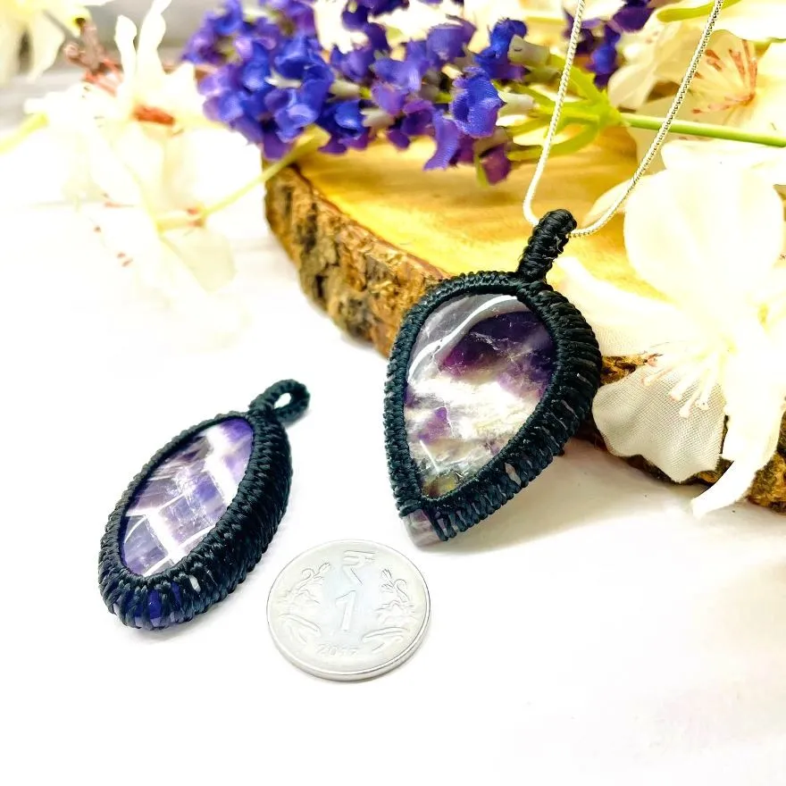 Amethyst Cabochon Pendants (Spirituality)