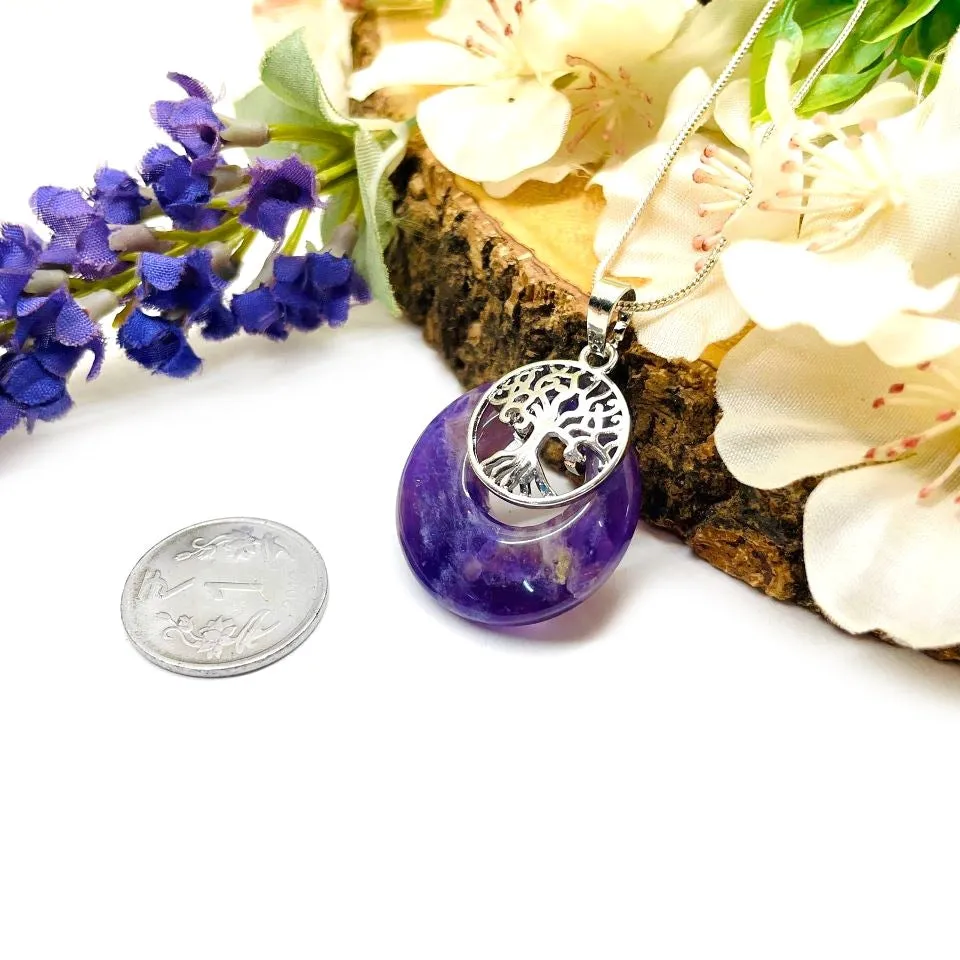 Amethyst Cabochon Pendants (Spirituality)