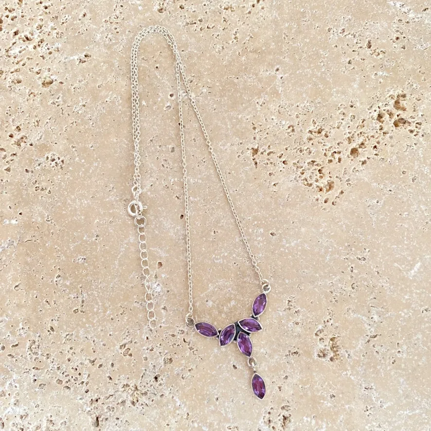 Amethyst Necklace - Ava