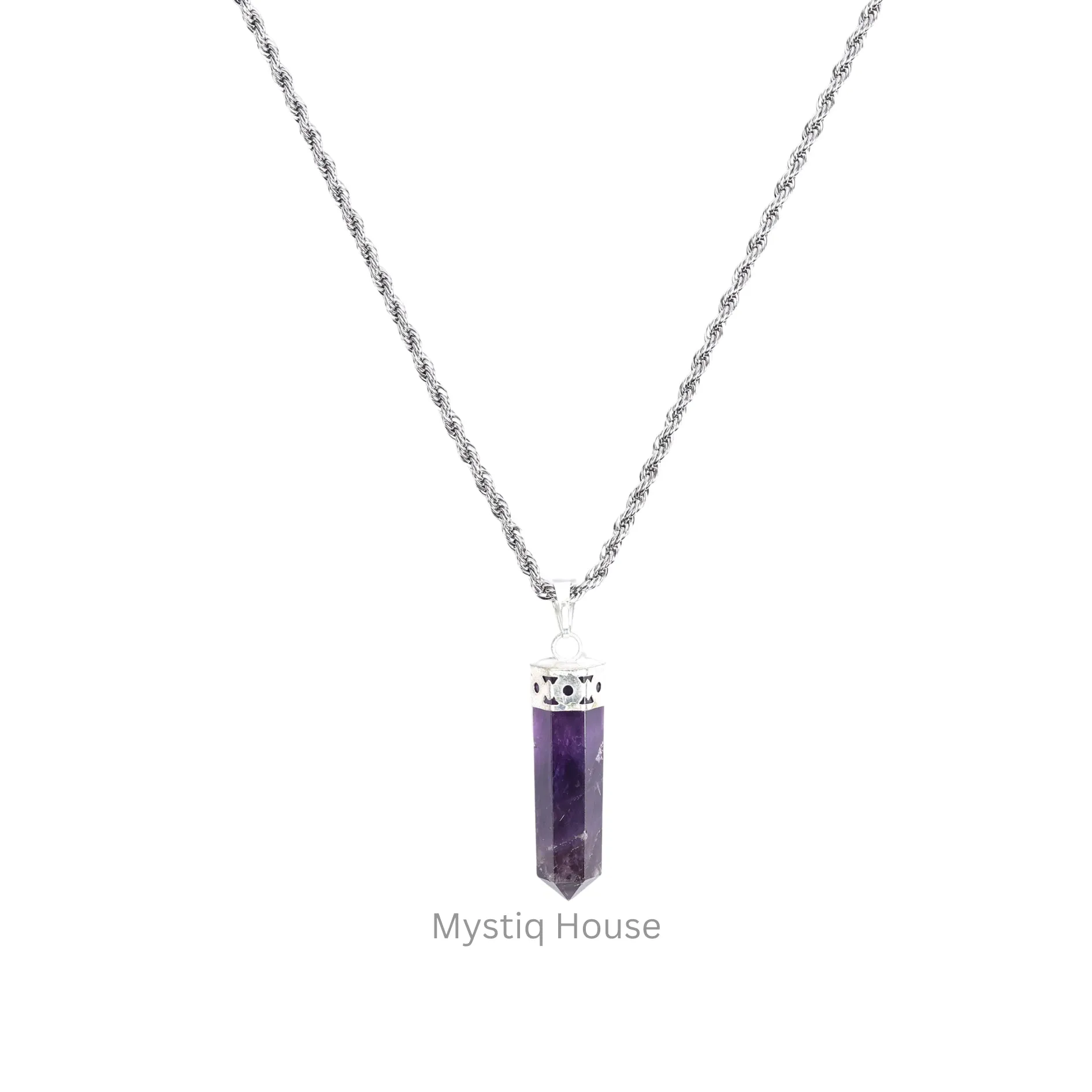 Amethyst Pencil Pendant