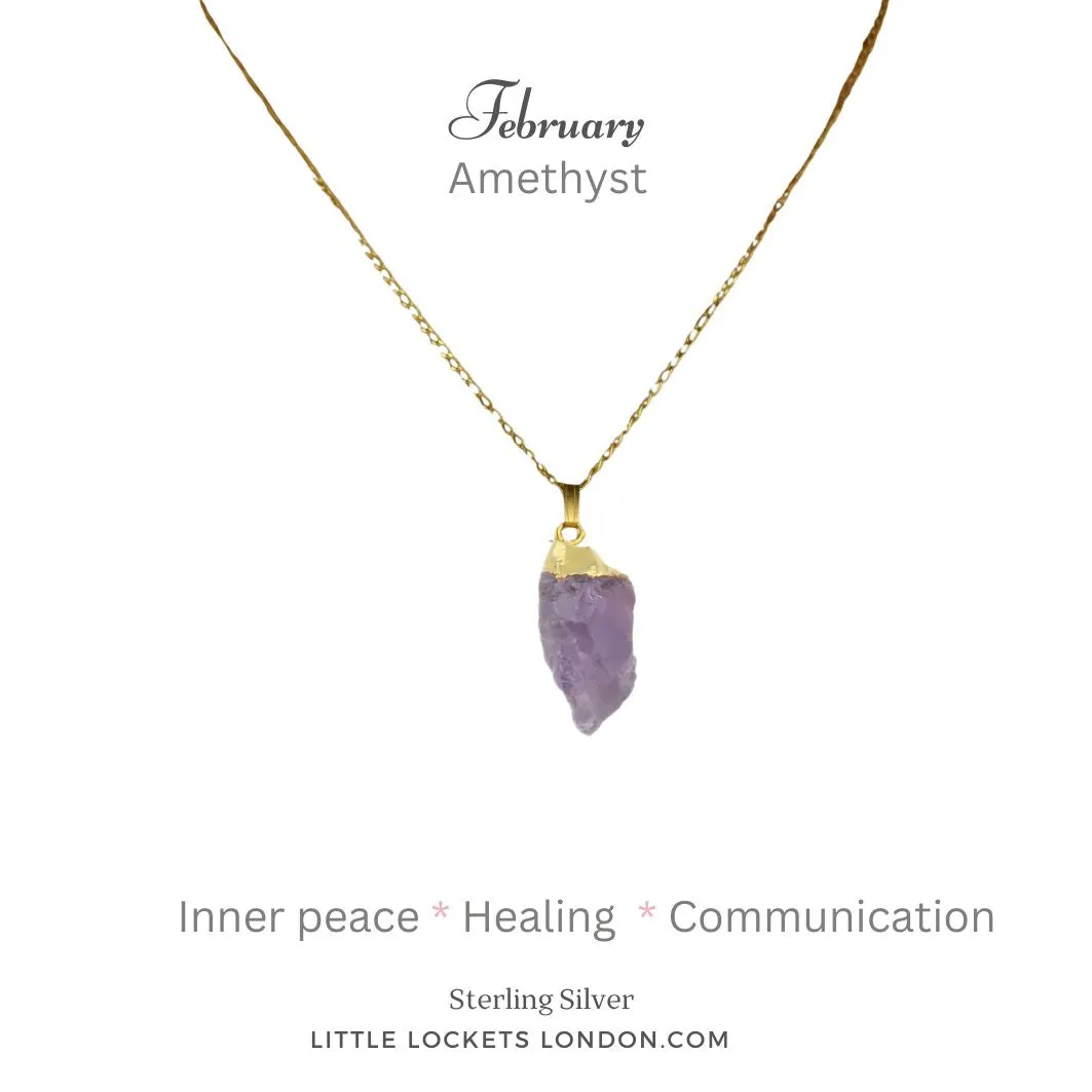 Amethyst Raw Crystal Pendant