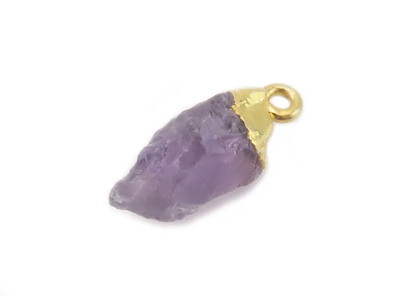 Amethyst Raw Crystal Pendant