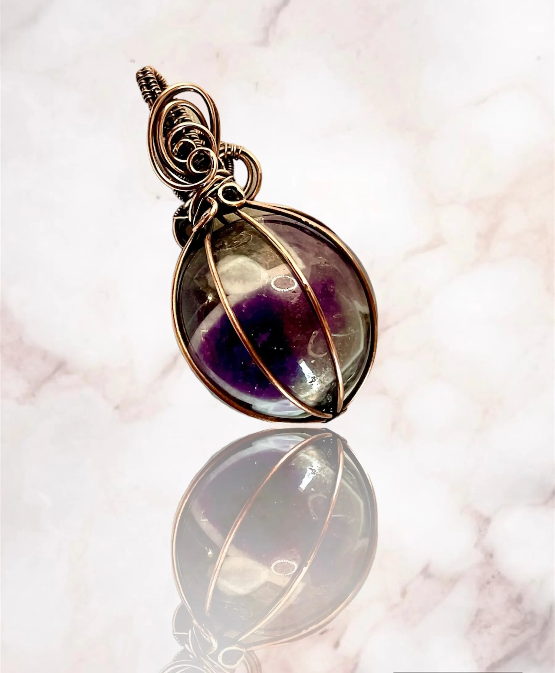 Amethyst Sphere Pendants