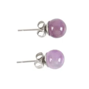 Amethyst Stud Earrings