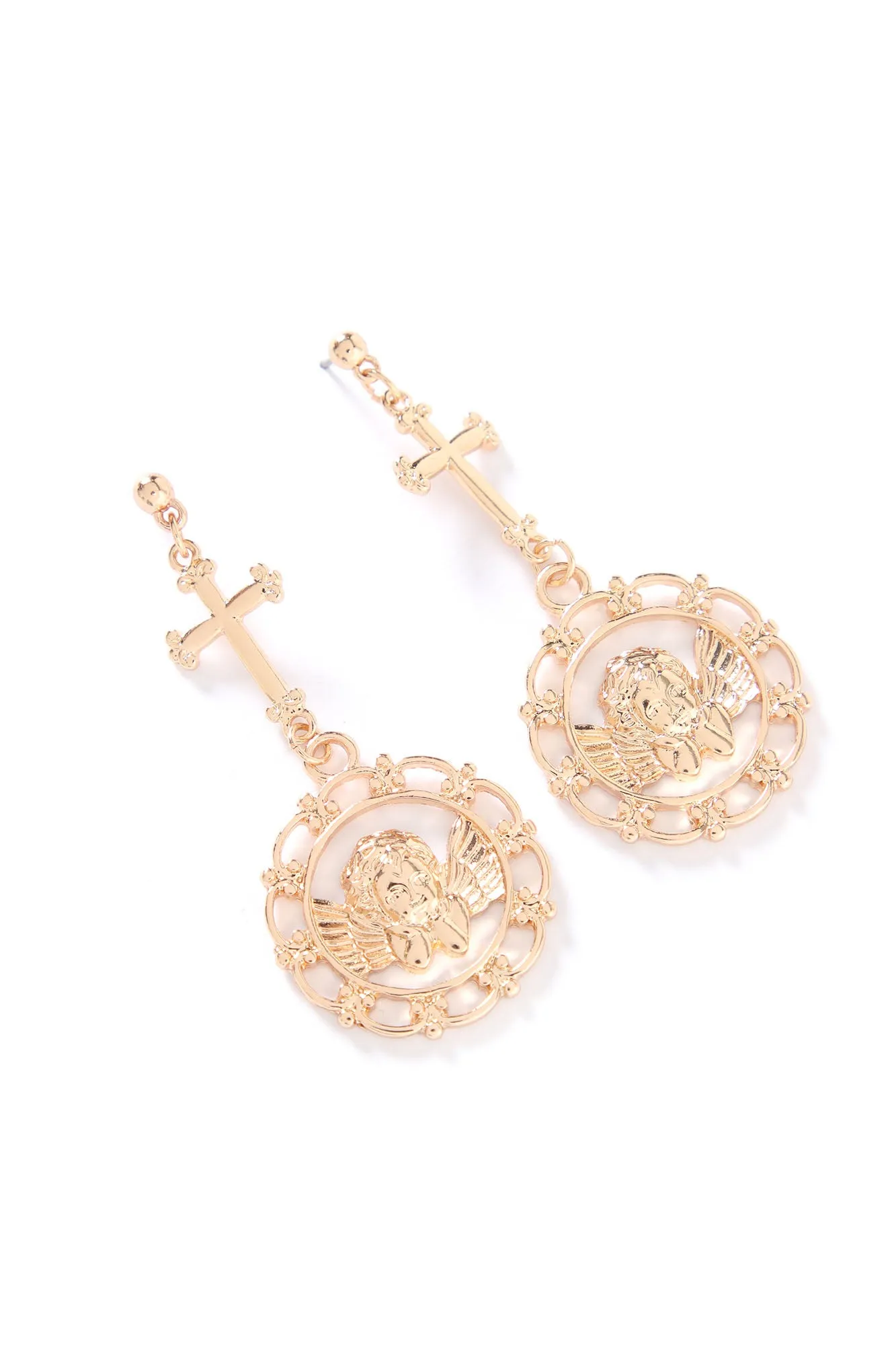 Angel Energy Earrings - Gold