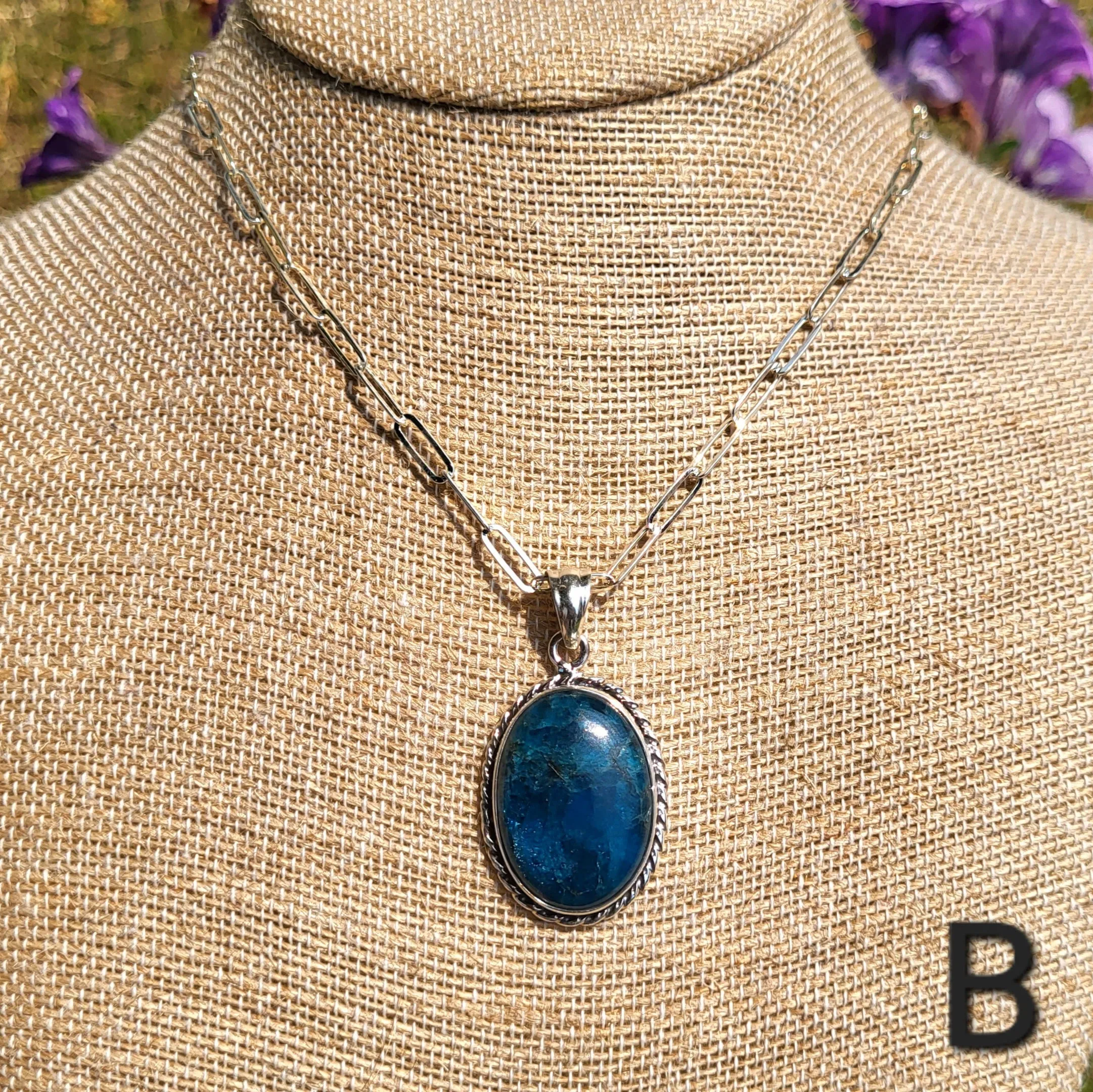 Apatite Sterling Silver Pendants