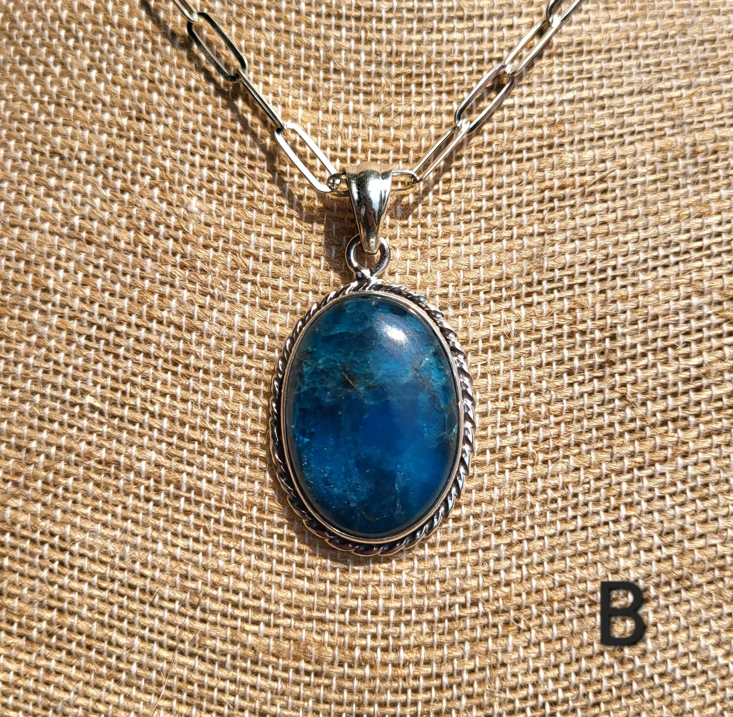 Apatite Sterling Silver Pendants