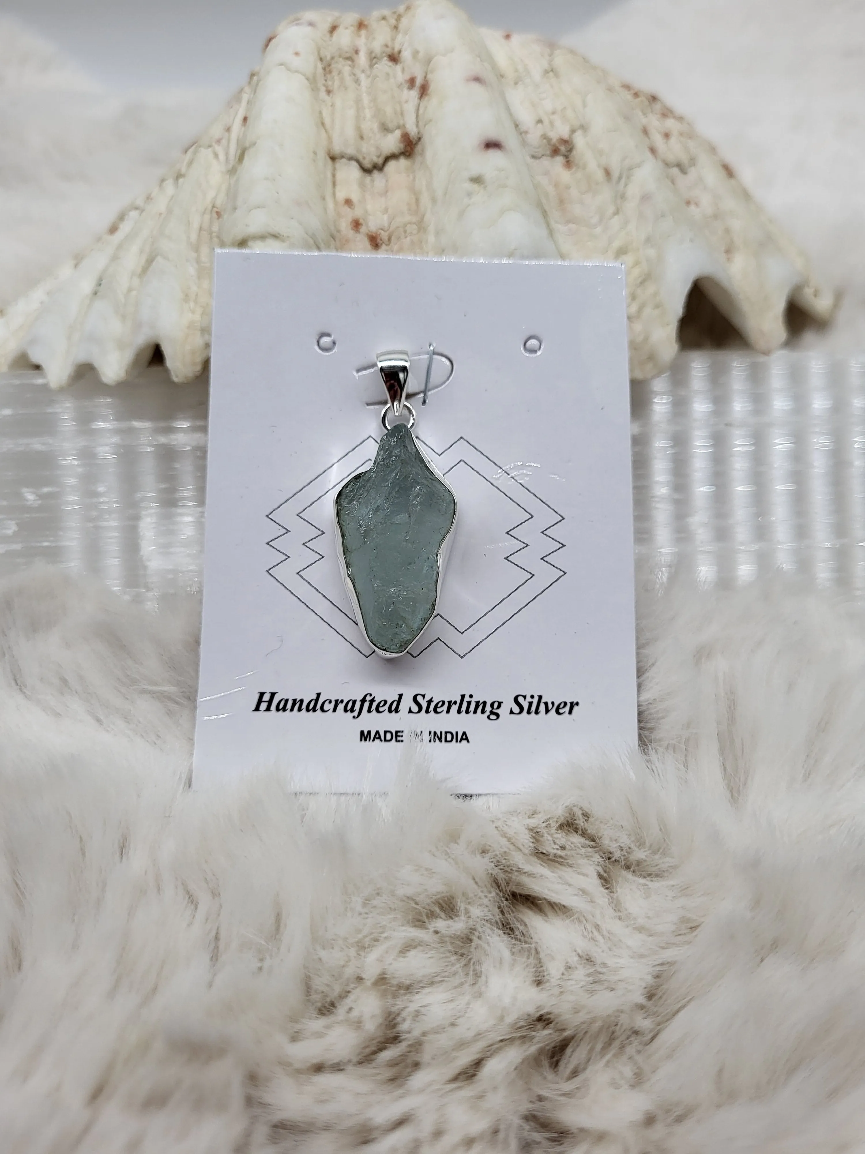 Aquamarine Sterling Silver Pendants