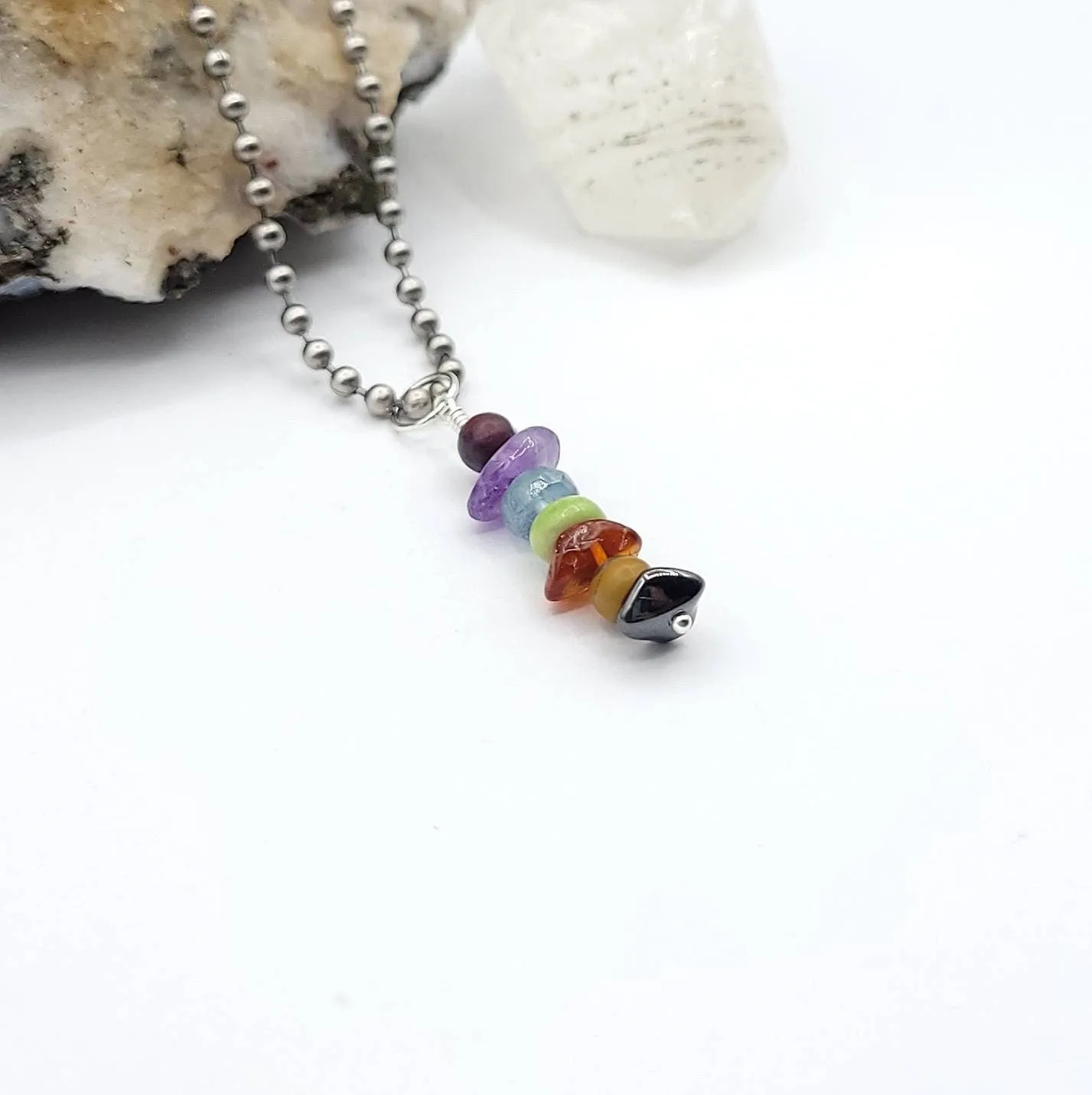 Aquarius Chakra Crystal Pendant