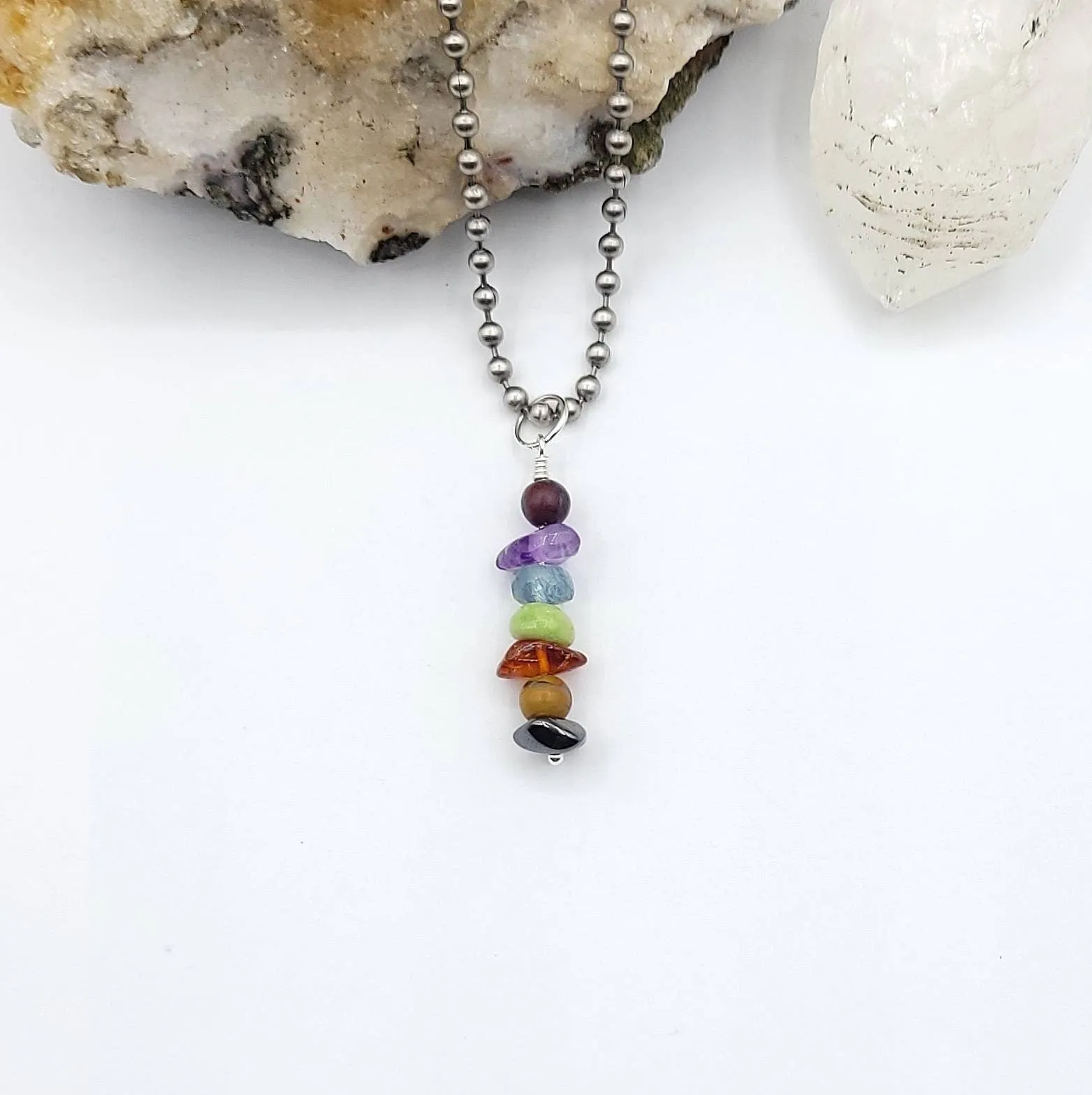 Aquarius Chakra Crystal Pendant