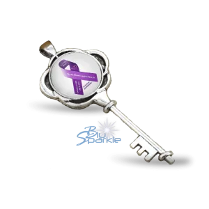 Awareness Ribbon - Personalized Key Pendants