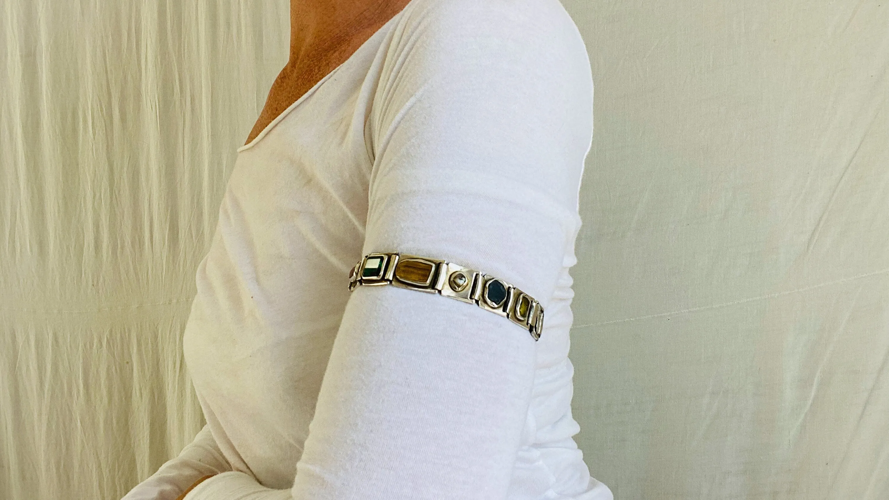 Ayurvedic Gemstone Arm Bracelet.