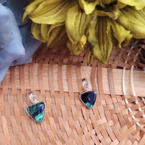 Azurite with Malachite Pendant for Embracing Divine Feminine Power and Healing