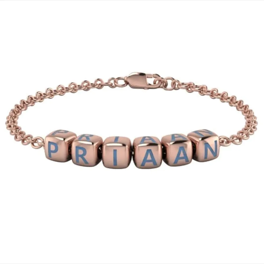 Baby Dice Bracelet Personalised