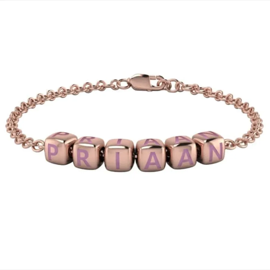 Baby Dice Bracelet Personalised