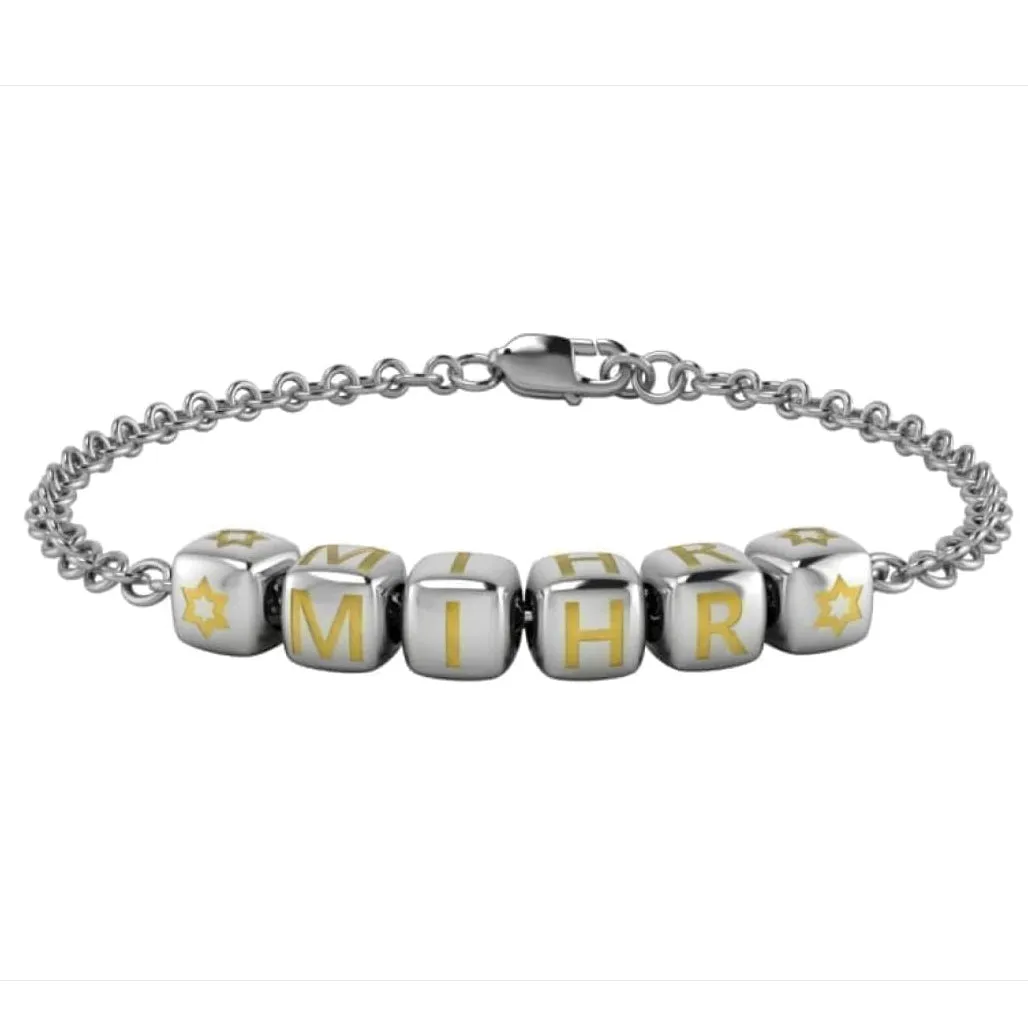 Baby Dice Bracelet Personalised