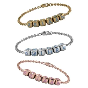 Baby Dice Bracelet Personalised