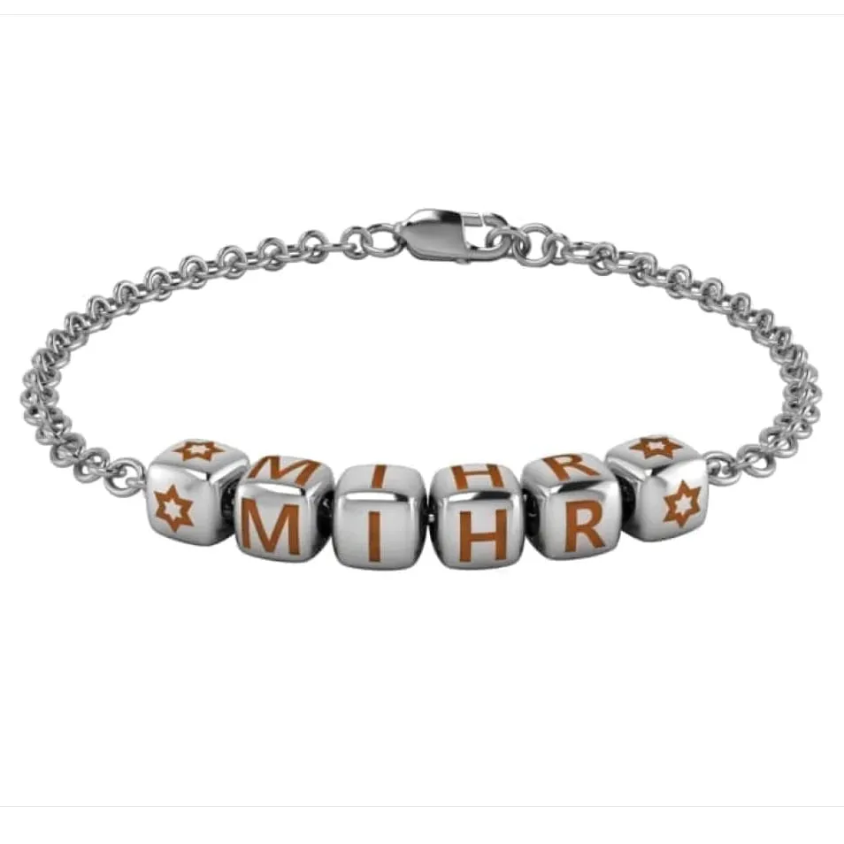 Baby Dice Bracelet Personalised