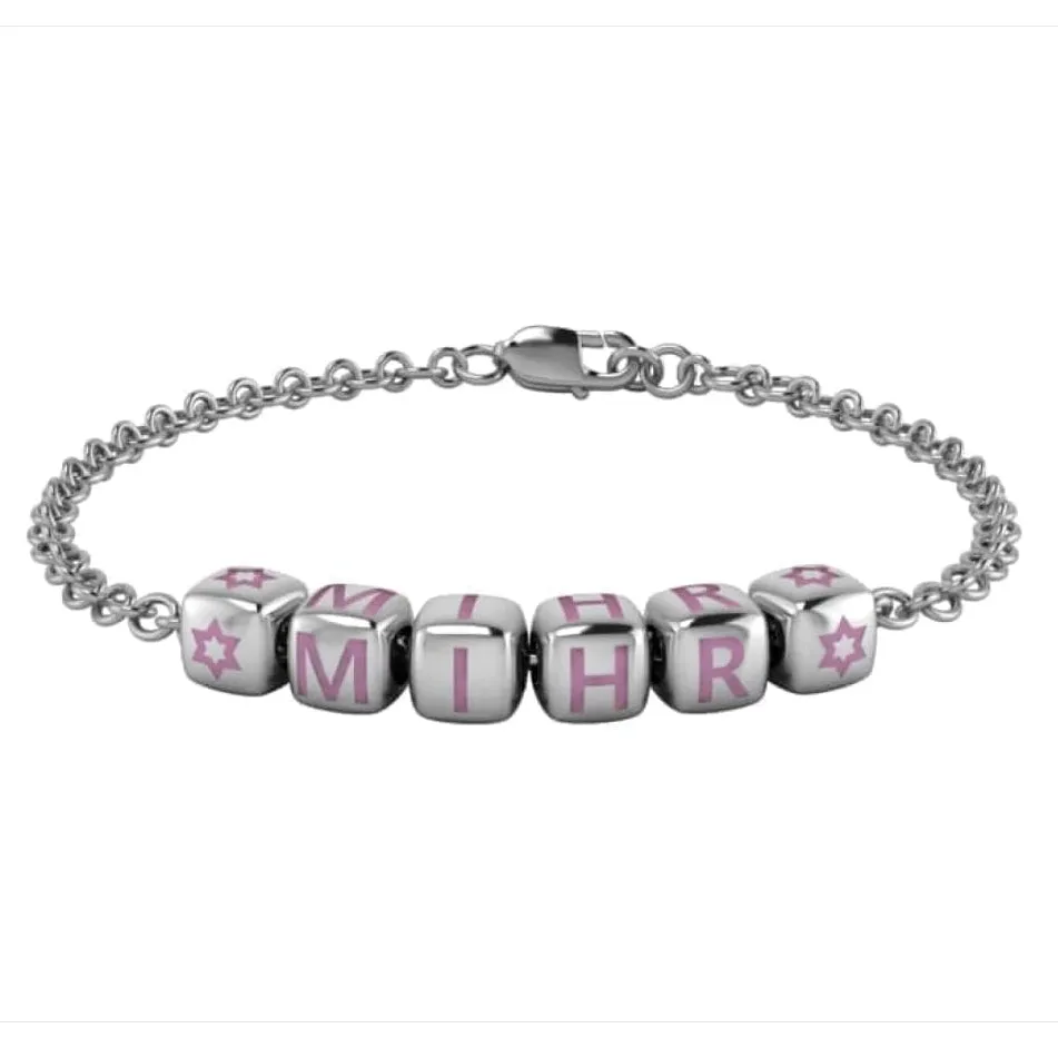 Baby Dice Bracelet Personalised