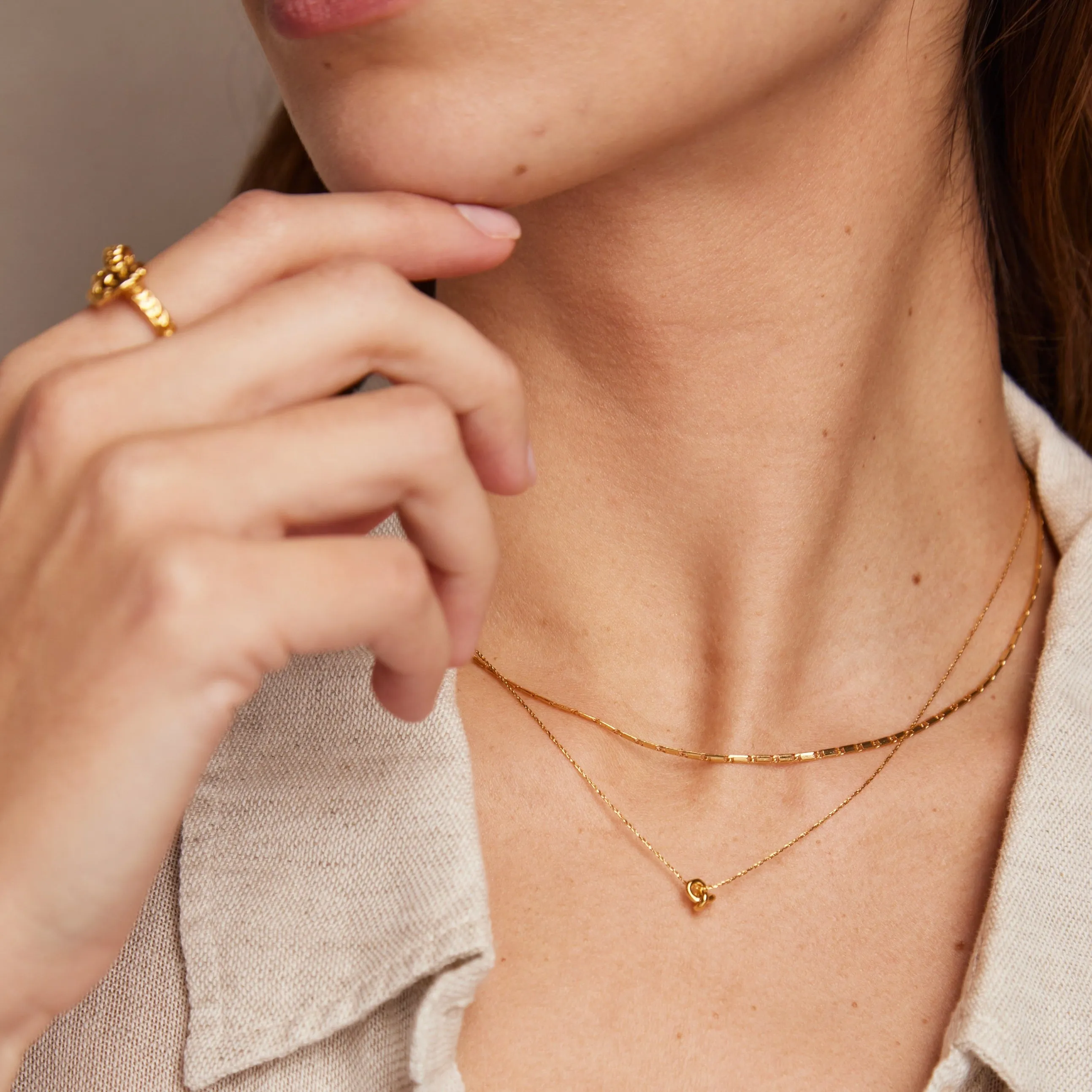 Bar Link Chain Necklace
