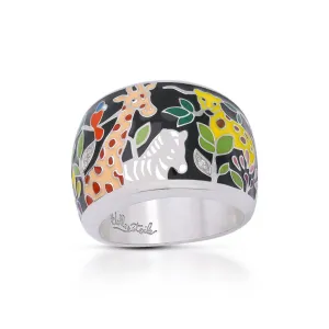 Belle Etoile Serengeti Ring - Black & Multi