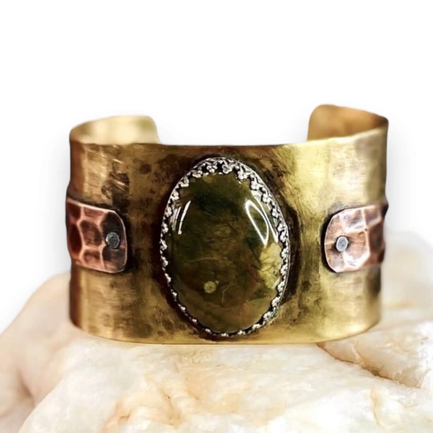 Big Jasper Cuff Bracelet