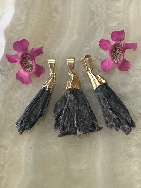 Black Kyanite Pendant