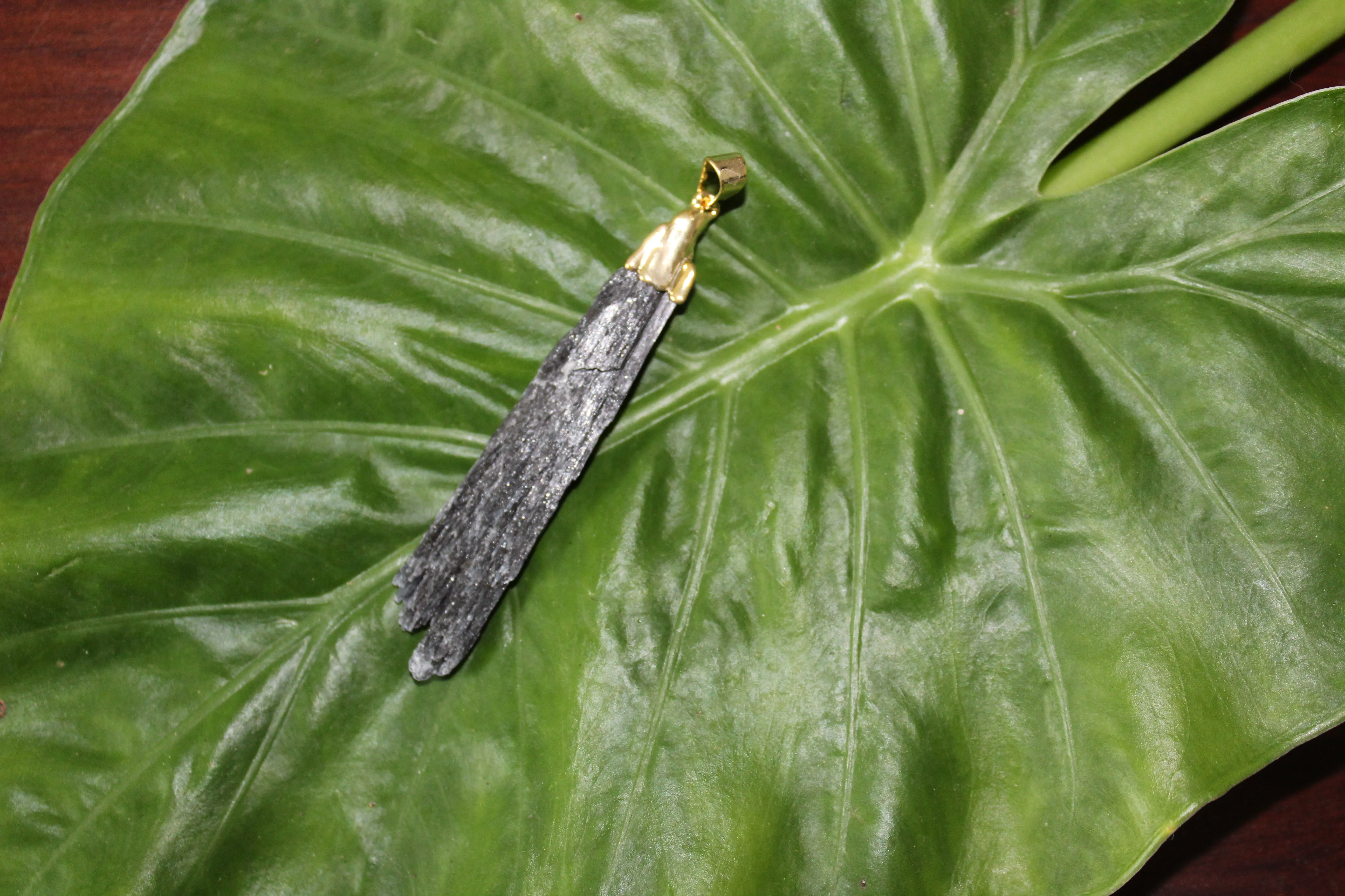 Black Kyanite Pendant
